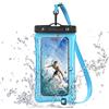 TECHGEAR Custodia impermeabile per telefono, custodia galleggiante IPX8 per nuoto, borsa impermeabile per telefono con cordino compatibile per iPhone 17 16e 16 15 14 13, Samsung Galaxy S25 S24 S23 S22