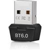 APKLVSR Adattatore Bluetooth 6.0 per PC, dongle USB per Windows 11/10/8.1, Mini adattatore Bluetooth per mouse, tastiera, cuffie, controller, connessione wireless