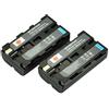 Dste 2-Pacco Ricambio Batteria Per Sony Np-F550/F570, 2900Mah