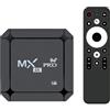 X88 MXQ Pro 5G Android 14.0 ATV Box Quad Core Ram 2GB ROM 16GB 4K H.265 HD 3D WiFi 6 2.4G/5.8G BT Remote Smart Home Media Player