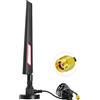 Vecys 4G Antenna RP SMA Maschio Connettore Omni-direzionale 4G Full-Band Router Esterno Antenna Pieghevole a Colla Stick 8 dBi ad Alto Guadagno con Base Magnetica Cavo 3M RG174