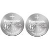 Panasonic CR2025 3V Lithium Coin Battery, 2 Pack (CR-2025PG/2B)
