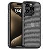 doupi Custodia Ultra Hybrid Compatibile con iPhone 15 PRO Max (6,7 Pollici) - Effetto in Fibra di Carbonio, Supporto per la Ricarica Wireless, Copertura Protettiva, Nero