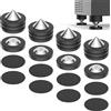 Tertullus 4 pezzi altoparlante punte in acciaio inox+POM altoparlante assorbitore piedi disaccoppiatore HiFi Spikes