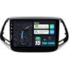 BXLIYER 10.1 Pollici 2G+64G Autoradio Per Jeep Compass (2017-2021) - Senza fili CarPlay + Android Auto - Android 15 - GRATUITI Camera - DAB Volante Mirror-link DSP Dual-Band WIFI - 2 Din