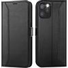 Verco Custodia a libro per iPhone 12 Pro Max, 6,7 pollici, per Apple iPhone 12 Pro Max, colore nero