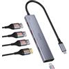 TSUPY 10Gbps Hub USB C HDMI 4K 60Hz, PD 100w, 5 in 1 Docking Station USB C, 3 USB-A 3.2 Gen 2 Compatibile con MacBook Pro Air M3 M2 M1, iPad, iPhone 16 Pro Max