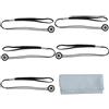 ChromLives 5 pezzi Leash del Copriobiettivo Guinzaglio per Copriobiettivo Custode del Copriobiettivo Compatibile con Reflex DSLR Canon/Nikon/Sony/Panasonic/Fujifilm e altro