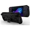 GIOPUEY Cover Compatibile con ASUS ROG Ally X 2024 - con Supporto, Copertura PC Trasparente & Bumper TPU Morbido - Black