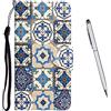 TOUCASA Cover per Vivo Y33S 4G / Y21 2021 / Y21T / Y33T / Y21S, Flip Wallet Case Custodia in Pelle PU, Slot per Schede,[Antiurto Portafoglio] [Supporto Stand] Custodia per Vivo Y33S 4G (Totem)