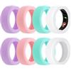 Gosknor 8pz Protezione Ring per Oura Gen 4 / Gen 3 / Samsung Galaxy Ring, Anti-Graffio Proteggi-Anelli Cover Silicone Accessori Manica per Donne Uomini Allenamento Palestra, S (5/6/7/8/9)