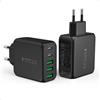 Gcstnn - Caricatore rapido USB C, 50 W, 5 porte, 2 USB C e 3 USB A, spina di ricarica multipla per iPhone 15, 14, 13, 12, 11 Pro Max/Pro/Plus, iPad, Samsung Galaxy S24 S23, Google