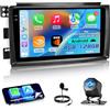 NHOPEEW 4+128G Autoradio per Benz Smart Fortwo 451 2005-2010 con Wireless Carplay e Android Auto - Schermo incell da 9 pollici Supporto WiFi GPS Comandi al volante + Telecamera di retromarcia