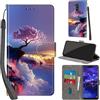 PHINIENLAND Cover per Huawei Mate 20 lite Case PU Pelle Custodia [Kickstand] [Chiusura magnetica] [Slot per Schede], Portafoglio Flip Custodia per Huawei Mate 20 lite,Montagna