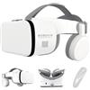 Hoorawwi Visore 3D per realtà virtuale, visore con occhiali VR per adulti e bambini, occhiali VR per iPhone 16 15 14 13 12 Pro Max Plus Samsung Galaxy S24 S23 S22 Edge cellulari