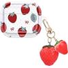 DiyGody Custodia Compatibile con Airpods 3 Generazione, Cover Protettiva Carino Fragola con Portachiavi in Fragola 3D per Donne, Case Protettivo in Trasparente TPU Ultrasottile AntiGraffio Antiurto