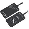 ASHATA Ricevitore Caricabatterie Wireless, Chip Modulo Patch Ricevitore di Ricarica da 10 W per Micro USB, Adattatore di Ricarica Wireless Ultra Sottile con Spina Pieghevole, per Telefono