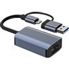 Nazaz Adattatore USB C a Ethernet 1000 Mbps, adattatore LAN USB 3.0 a RJ45 Gigabit, adattatore di rete USB in alluminio compatibile con Win-dows, Mac OS, Li-nux, Mac/Book, De-ll, H-P, Le-novo, Hua-wei