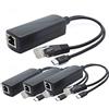 ANVISION Splitter PoE da 5 V a 4 confezioni, adattatore da 48 V a 5 V 2,4 A con spina micro USB, conforme IEEE 802.3af, per telecamera IP, tablet, Dropcam o Raspberry Pi e altro, AV-PS05-1