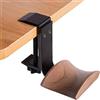 GGF Supporto per gancio per cuffie, supporto per gancio, supporto per cuffie, gancio, supporto a parete, supporto per cuffie in legno di noce per cuffie da gioco audio, studio e PC (Walnut-B)