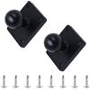 UTMACH 2 Pezzi Base di Montaggio a Sfera da 1 Pollice Adattatore per Montaggio a Sfera in Alluminio Accessori Testa a Sfera Auto con Base Quadrata e Viti Supporto per Telefono per Moto da Bici