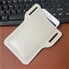 QIUPFGUT Pelle Borsa da Cintura per Cellulare, Sacchetto in Pelle per Cellulare, Fondina Cellulare Cintura, Marsupio da Cintura per Cellulare, Verticale Marsupio, Sacchetti per telefono da uomo (Bianco)