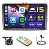 Hikity 5G WiFi 4+64G Android Autoradio per VW Skoda Polo Golf 5 Golf 6 Passat Tiguan Touran, 9 Pollici Schermo táctil Stereo Auto con Wireless Carplay Android Auto Navigatore WiFi BT 5.0 FM RDS EQ