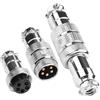 QIANRENON Docking GX16 5Pin Aviation maschio femmina placcato oro GX16 5Pin aereo spina saldatura adattatore M16 5Pin antenna connettore rapido dado serratura 5A per computer elettrico