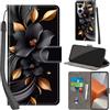 PHINIENLAND Cover per Xiaomi Redmi Note 13 Pro Plus 5G Case PU Pelle Custodia [Kickstand] [Chiusura magnetica] [Slot per Schede], Portafoglio Flip Custodia per Redmi Note 13 Pro+ 5G,Fiori