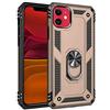 ELLENNE COVER ANTIURTO COMPATIBILE PER APPLE IPHONE 11 CUSTODIA RUGGED ARMOR ANTIGRAFFIO SLIM (Oro)