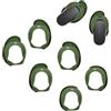 Adhiper Tappi per le orecchie di ricambio con cancellazione del rumore, compatibili con Bose QuietComfort Ultra (2023), antiscivolo in silicone, misura S, M, L (verde)