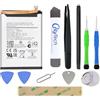 OnlyTech - Batteria di ricambio premium per Samsung Galaxy A05S (A057F) - 5000mAh - Qualità identica con kit di riparazione 10 Strumenti