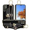Kainevy Cover per Huawei P30 Pro con Cordino Silicone Morbido Slim Antiurto Custodia per Huawei P30 Pro Cover con Anello Resistente Aesthetic Protezione Case Per Donna Uomo (Nero)