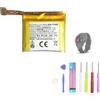 Aousavo SP452929SF - Batteria di ricambio compatibile con Tic-Watch Pro 4G, smartwatch, cinturino fitness con kit di ricambio