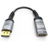 Ubluker 4K 60Hz Adattatore DisplayPort a HDMI, Premium IC:PS176 DP a HDMI Prolunga Cavo Maschio-Femmina 4K 60Hz 2K 165Hz 144Hz 120Hz 60Hz Supporto UHBR HDCP2.3 PC Monitor Laptop Proiettore TV