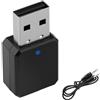 Amztour Adattatore Bluetooth USB 5.1 con Uscita AUX/USB Plug and Play Portatile Ricevitore Bluetooth Cable de Audio de 3,5 mm per Auto, Altoparlanti, TV, Impianto Stereo
