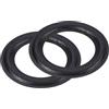 QUARKZMAN Gomma Altoparlante Schiuma Bordo Surround Anelli 2,5 42mm x 68mm Perforato Subwoofer Anelli Sostituzione Parti per Altoparlante Riparazione o Fai da Te Nero 2pz