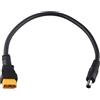 HALJIA 30CM DC5525 Maschio a XT60 Maschio Cavo di Alimentazione Connettore DC a XT60 Adattatore 5.5 x 2.5mm Cavo di Ricarica per TS100 Smart Saldatore Elettrico Portatile Centrale di Alimentazione FPV