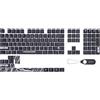 Higround Topograph PBT Dye Sub Keycaps - per tastiere meccaniche, set completo di 123 tasti, profilo OEM, supporto ISO ANSI, layout USA (Blackice)