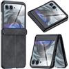 Ninki Per Moto Razr Plus 2024 Custodia con Cerniera, Custodia Slim in Pelle per Moto Razr 50 Ultra