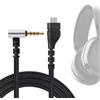 FBBULES Cavo Audio di Ricambio, 2 m Nero Cuffie di Ricambio Arctis PRO Gaming Cable per Cavo Arctis 3/5/7/Pro