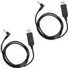 EMSea 2 Pezzi Cavo Di Ricarica USB Per Walkie Talkie Cavo Di Ricarica USB Per Citofono Cavo Di Alimentazione Per Walkie Talkie Compatibile Con Baofeng UV-5R UV-82 UV-9R Plus