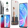 RongZy LCD Display per 6.5 Oppo A72 5G PDYM20/A73 5G CPH2161/A53 5G PECM30 Schermo LCD Touch Screen Assemblea Sostituzione di Vetro Digitalizzatore con Strumenti(Nero)