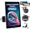 Inefala Android 15 Autoradio 1 Din CarPlay con Schermo (2+64G) 10,4 Pollici Rotante Touchscreen Stereo Auto Bluetooth con Wireless Android Auto Mirror Link FM RDS GPS WiFi Telecamera Posteriore USB