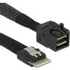 JSER Xiwai Slimline SAS 4.0 SFF-8654 4i 38pin host a HD Mini SAS 4i SFF-8643 36pin Target Cable 50cm