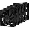 upHere NK12BK3-5 - Ventola di raffreddamento a 3 pin, 120 mm, colore: Nero