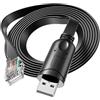 DriverGenius NetConsole | Cavo Console USB a RJ45, Adattatore Rollover per Gestione di Rete e Risoluzione dei Problemi, Compatibile Windows/macOS/Linux 【U2RJ45-RA, 1 pezzo/confezione】