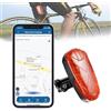 TKMARS GPS Tracker Bici Localizzatore GPS Moto Posizionamento in Tempo Reale APP Senza Abbonamento Impermeabile con LED Luce è Anche Facile da Individuare di Notte per la Tua Bici da Corsa e Carrello
