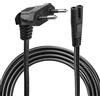 YACSEJAO Cavo di Collegamento Tipo C, Spina Europea CEE 7/16 su Presa C7, 90 Gradi, Cavo di Alimentazione per Laptop, Console, Radio, Elettrodomestici Blu-Ray, 1,5 m