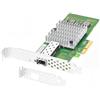 Euqvos Scheda di rete PCIe Ethernet per chipset Intel 82599ES PCIe 2.0 x4 10 GB singola porta SFP+ LAN Card Support Windows Server/Windows/Linux/VMware/ESX